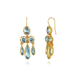 Catherine Girandole Earrings in Sky