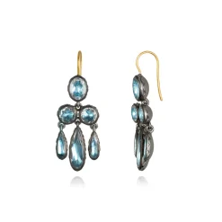 Catherine Girandole Earrings in Sky
