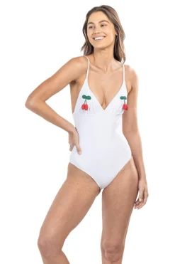 Catherine in White with Cherries