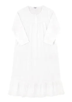 Catherine Long Sleeve Nightgown with Ruffle Hem