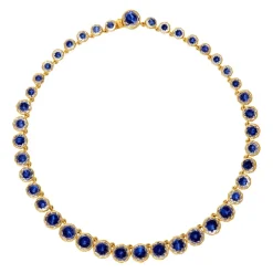 Catherine Round Rivière in Indigo