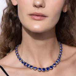 Catherine Round Rivière in Indigo