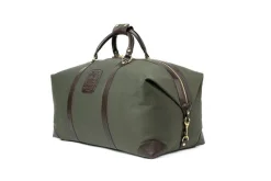 Cavalier III No. 98 Duffel Bag in Twill and Vintage Leather