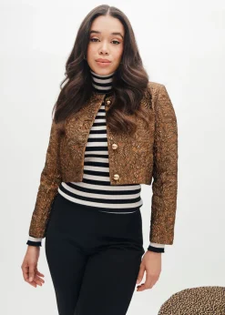 Cecilia Jacket in Bronze Brocade