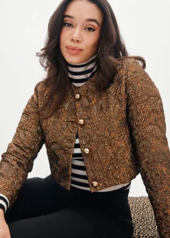 Cecilia Jacket in Bronze Brocade