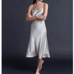 Celeste Pearl Silk Slip