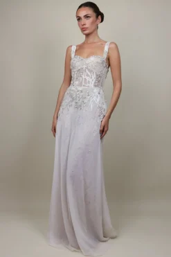Celestial Seascape Bustier Gown