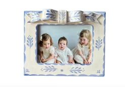 Ceramic Frame with Blue Bow Horizontal