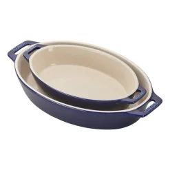 Ceramic Oval Baking Dish Set, Set of 2