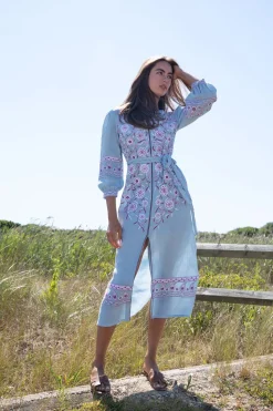 Chambray Blythe Belted Dress