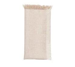 Chambray Fringe Napkin in Natural, Set of 4