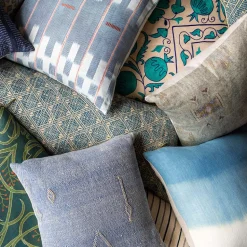 Chambray Lattice Baule Pillow