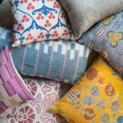 Chambray Lattice Baule Pillow