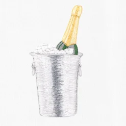 Champagne On Ice Hand Towel