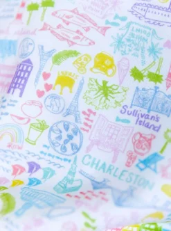 Charleston Two Piece Kids Pajamas in Rainbow Row Multi