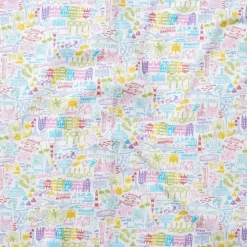 Charleston Zip Baby Onesie in Rainbow Row Multi