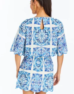 Charlize Scallop Top