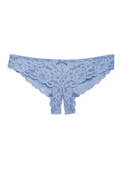 Charlotte Crotchless Panty in Ciel