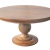 Charlotte Pedestal Table 55" in Golden Oak