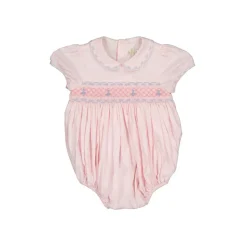 Charlotte Pink Smocked Romper