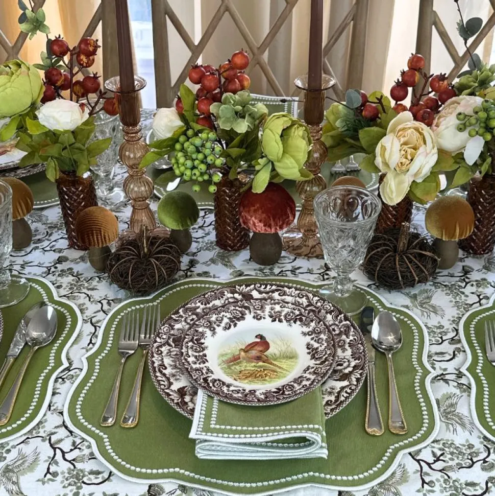 Charlotte Placemat in Sage, Set of 4