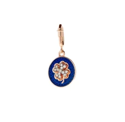 Charm Blue Clover Diamonds