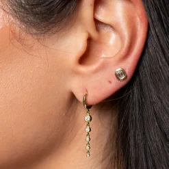 Charmed Micro Gabby Hoops Tiered Diamond Nesting Gem Drops, Five