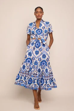 Chase Skirt in Mystic Blue