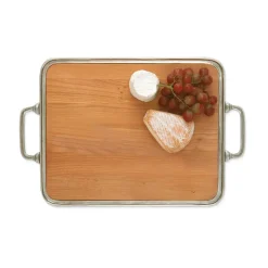 Cheese Tray with Handles, Cherry Wood, Large