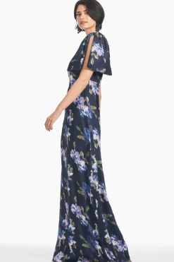 Chelsea Gown in Midnight Corsage
