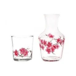 Cherry Blossom Carafe And Tumbler