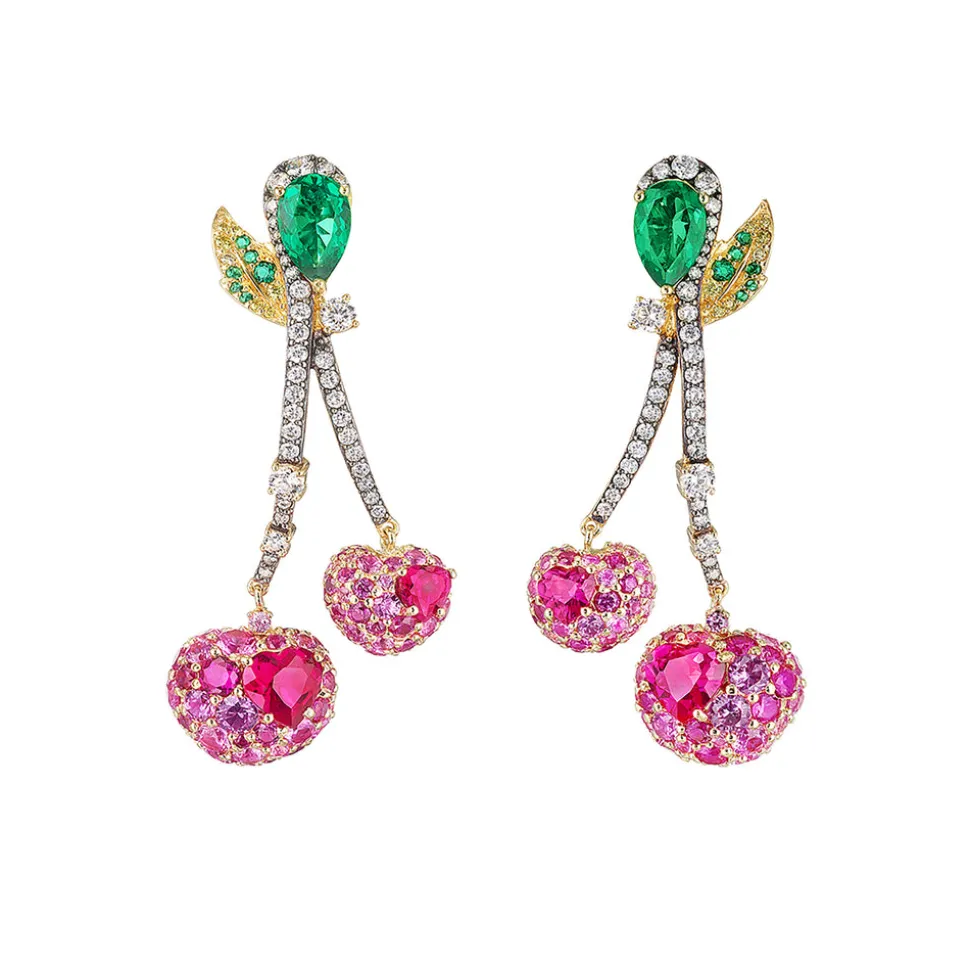 Cherry Drop Earrings