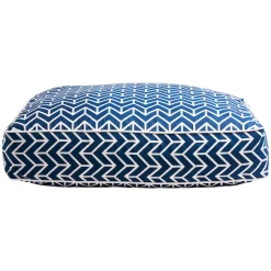 Chevron Dog Bed in Navy