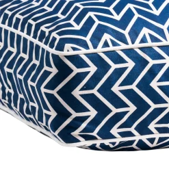 Chevron Dog Bed in Navy