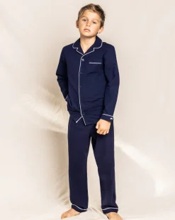 Children’s Classic Navy Flannel Pajamas