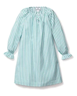 Children’s Emerald Ticking Delphine Nightgown