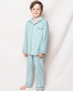 Children’s Emerald Ticking Pajama Set