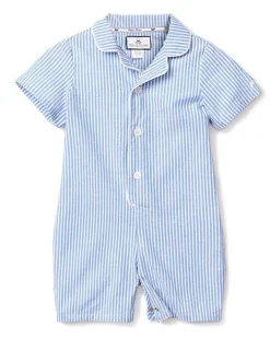 Children’s French Blue Seersucker Summer Romper