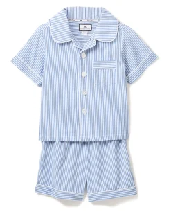 Children’s French Blue Seersucker Short Set