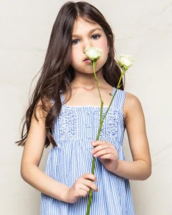 Children’s French Blue Seersucker Charlotte Nightgown