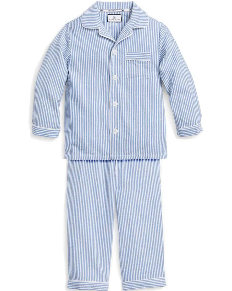 Children’s French Blue Seersucker Pajama Set