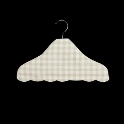 Children's Hanger in Beige Gingham