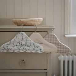 Children's Hanger in Beige Gingham