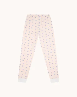 Children's Love Heart Pajamas in Pink