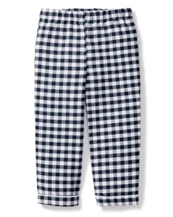 Children’s Navy Gingham Twill Pants