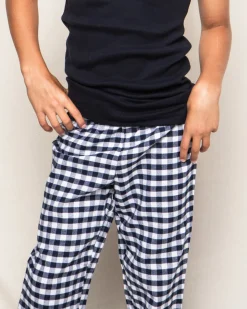 Children’s Navy Gingham Twill Pants