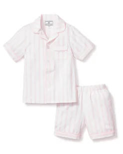 Children’s Pink and White Stripe Short Set