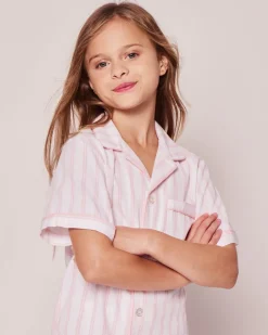 Children’s Pink and White Stripe Short Set
