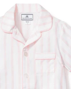 Children’s Pink and White Stripe Short Set