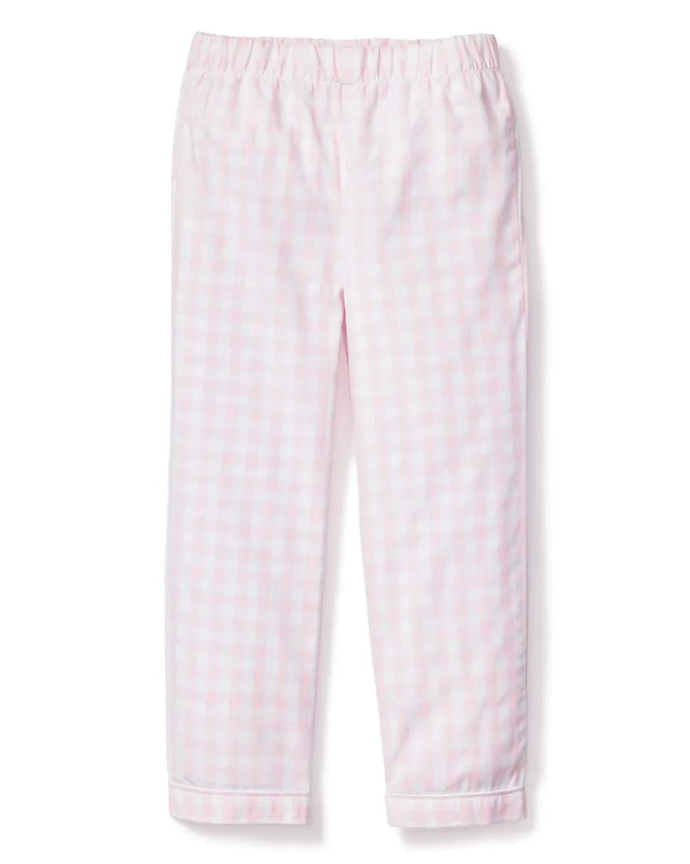 Children’s Pink Gingham Pajama Pants